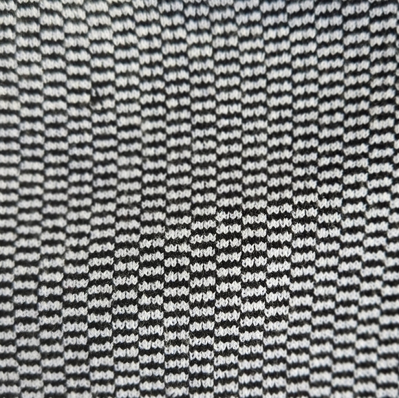 Saks Fifth Avenue "Black" Label Zip Cardigan Sweater | Black & White Size S NWT - Picture 11 of 11